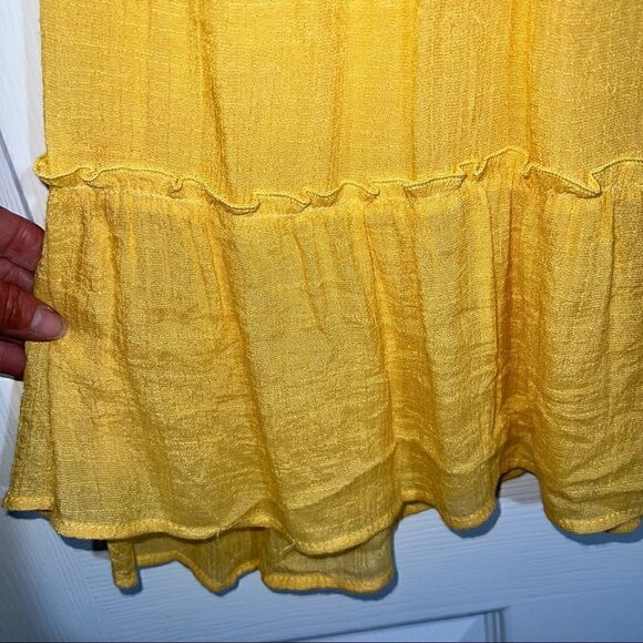 Entro Mustard Yellow tank tunic with netting in front &back - Picture 9 of 14